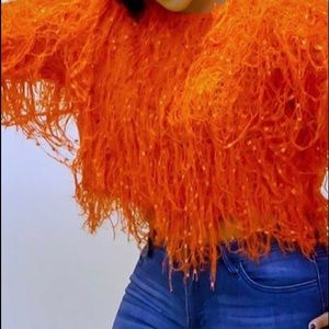 Shaggy crop like Sweater
